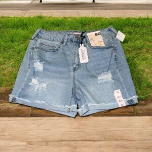 SO Blue Jean Shorts Distressed Frayed Hem NWT (7)
